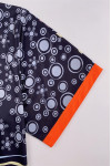 P1513   Fashion Design Full Body Printed Polo Shirt Custom Orange Polo Collar Three Buttons Dye Sublimation Polo Shirt JATU Uniform Company 