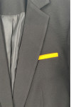 BWS271  Custom-made women's business suits with slim waist design, yellow pocket edge design on the left chest, work uniforms 