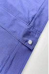 D383  Design Gray Contrasting Royal Blue Industrial Uniforms Customized Personal Design Snap Button Zipper Elastic Industrial Uniforms Industrial Uniform Center 