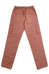 H268  Custom-made elastic trousers slanted pants design khaki multi-pocket multi-functional pants woven windbreaker fabric elasticated trousers hem slanted pants supplier 