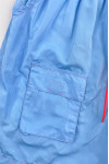 H275  Design Blue Elastic String Slant Pants Custom Fashion Bag Men's Slant Pants Shorts Key Pocket Design Embroidered Logo Slant Pants Design Company 