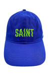 HA333  Customized blue solid color baseball cap design embroidery fluorescent green logo baseball cap baseball cap design company 