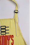 AP199  Customized yellow halter neck apron design double ring buckle activity rope printed logo bag design apron custom bar apron apron manufacturing factory  