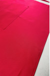 AP202  Custom-made rose red halter neck apron with back tie, design and printing, really thin logo, bag design, custom-made apron, restaurant apron, apron manufacturing factory 