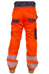 Autumn and winter reflective warning pants sanitation night work pants fluorescent overalls men's loose pants   H279