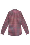 R374  Design small plaid shirt men's long sleeves, custom-made red, blue and white fine grid spring and autumn inner wear, soft and skin-friendly, traditional style, classic plaid, button-down collar design, exquisite collar shape, quality buttons
