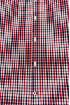 R374  Design small plaid shirt men's long sleeves, custom-made red, blue and white fine grid spring and autumn inner wear, soft and skin-friendly, traditional style, classic plaid, button-down collar design, exquisite collar shape, quality buttons