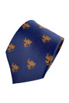TI178  Design embroidered logo tie custom royal blue tie tie manufacturer 