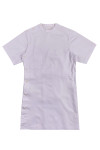 NU076  Design solid color women's clinic uniform custom white round neck clinic uniform doctor gown clerk uniform 