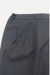 US013  Customized navy blue contrasting color blue suit skirt design professional waist slimming suit skirt suit skirt supplier 