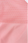 P1528 Custom-made pink long-sleeved polo shirt design business collar equestrian competition polo shirt contrasting color chest tube