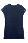 T1115 Manufacturing Short Sleeve Women's Black V-Neck T-Shirt