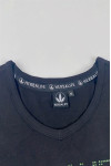 T1115 Manufacturing Short Sleeve Women's Black V-Neck T-Shirt