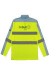 D396 Large order neon yellow construction long sleeve polo shirt 