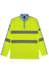 D396 Large order neon yellow construction long sleeve polo shirt 