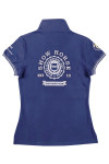 P1539 Large order royal blue women's short-sleeved polo shirt