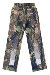 H286 Order online custom camouflage print pants