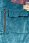 J1031 Order online for corduroy checkered velvet jacket