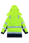 SKRC018  Designed fluorescent color reflective cotton coat