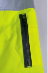 SKRC019  Designed men's fluorescent green reflective cotton coat