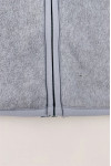 J1038 Manufacture of long-sleeved polar fleece jacket, gray zipper polar fleece jacket, polar fleece splicing windbreaker fabric design, zipper cord design