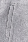 J1038 Manufacture of long-sleeved polar fleece jacket, gray zipper polar fleece jacket, polar fleece splicing windbreaker fabric design, zipper cord design