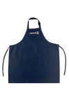 AP211 Customized black halter neck apron, electrical appliance sales apron, double side pockets, embroidered LOGO 