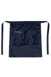 AP212  Customized black half-length housekeeping apron cleaning apron design two bag apron hotel room cleaning apron 