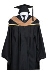 DA474 Order Singapore Management University Graduation Gown School of Accountancy (Drab with Golden Trimmings) shawl          