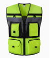 SKWK191 road traffic breathable vest construction patrol reflective clothing printing multi-pocket safety clothing
