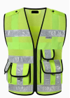 SKWK195 reflective vest high-grade 3M reflective strip road traffic night construction supervision reflective safety suit