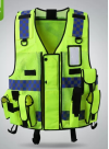 SKWK198 Reflective vest, traffic and road administration, safety protection vest, construction site multi-functional fluorescent vest jacket