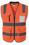 SKWK199 Reflective vest, traffic and road administration, safety protection vest, construction site multi-functional fluorescent vest