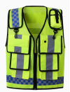 SKWK200 Reflective vest, traffic road administration, safety protection vest, construction site multi-functional fluorescent vest jacket