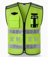 SKWK207 Hot melt lettering reflective vest, high-speed safety clothing, customized traffic road reflective clothing, security vest customization