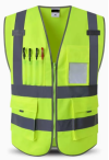 SKWK208 reflective vest net construction multi-pocket safety clothes sanitation traffic riding vest