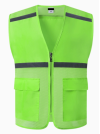 SKWK213 Reflective vest mesh breathable summer vest sanitation volunteer activities printed safety overalls