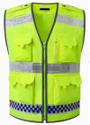 SKWK 218 Reflective Vest Traffic Safety Protective Jacket Patrol High-grade Fluorescent Vest Clothes