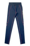U407 Mass customization of black sports trousers, tight-fitting yoga pants, contrasting shrimp thread, healthy food 