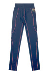U407 Mass customization of black sports trousers, tight-fitting yoga pants, contrasting shrimp thread, healthy food 
