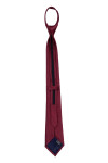 TI183 Order burgundy zipper tie, party tie, solid color tie, tie matching 