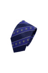 TI185  Order online for customized blue tie, diagonal pattern tie, work tie, 100% polyester, customized LOGO tie