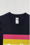 T1137  Bulk order of black round neck short-sleeved T-shirt, parent-child activity T-shirt, DIY customized LOGOT shirt, gradient color LOGO
