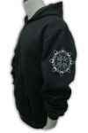 Z036 embroidered campus zip up 