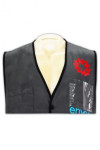 V115 A Large Number Of Customized Buttons And Silk-Printed LOGO Gray  Vest Jacket 