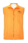 V114 Manufacturing Orange Zipper Group Screen Printing Singapore  Vest Jacket