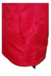 V074 Personal Design Red Community Activity Zipper Vest Jacket