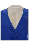 V067 A Large Number Of Customized Buttons Silk-Printed LOGO Blue Reflective Belt Vest Jacket