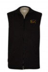 V056 A Large Number Of Customized Black Zipper Printing Vest Jacket