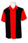 R080 red and black short sleeve shirt